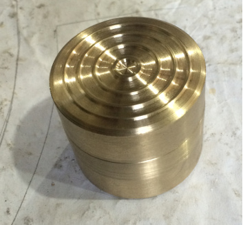 Brass pot, machine turned