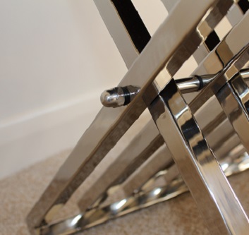 Stainless steel luggage rack