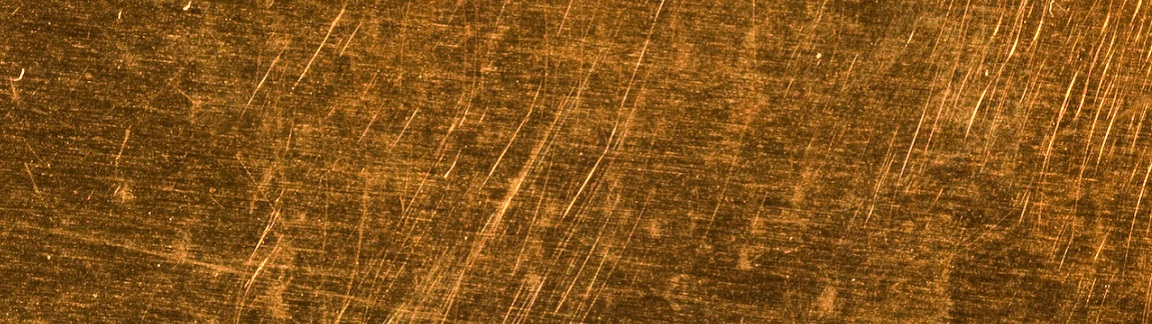scratched copper sheet
